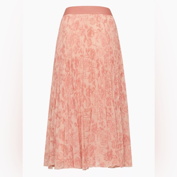 Aritzia Wilfred Twirl Midi Skirt - Coral Blush / Rose Pink - Small - Picture 2 of 3